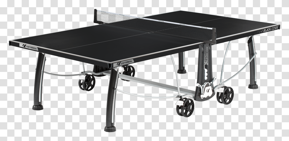 Cornilleau Black Code Outdoor Table Tennis Table Black Table Tennis Table Transparent Png
