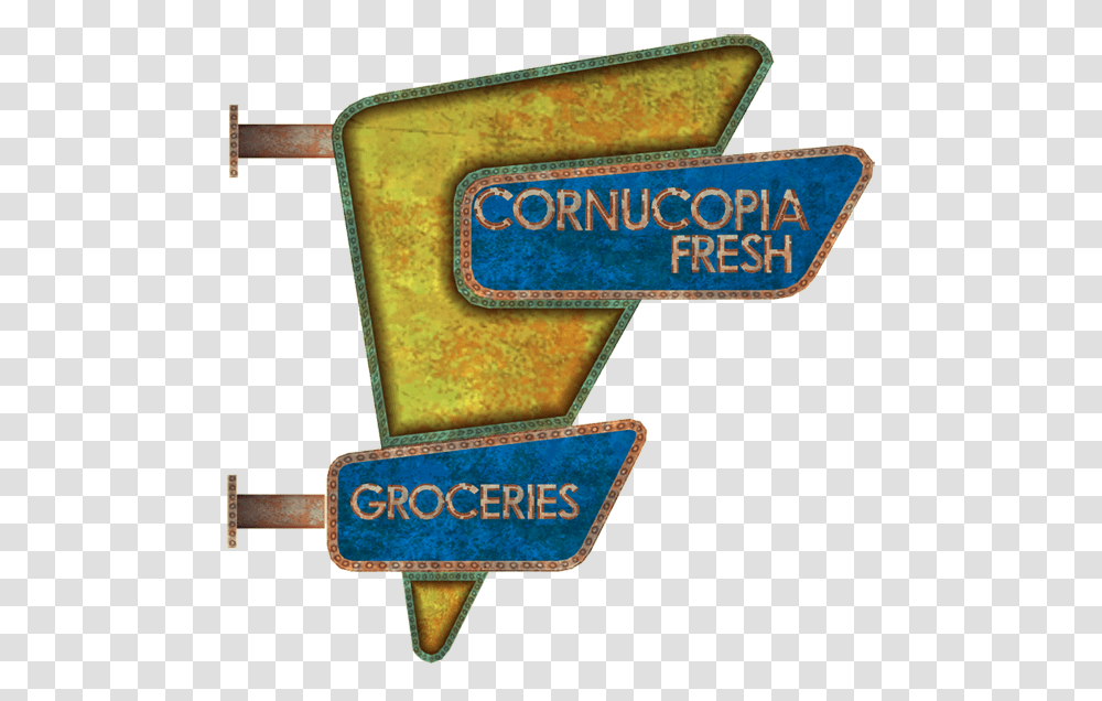 Cornucopia Fresh Groceries Sign, Logo, Trademark, Leisure Activities Transparent Png