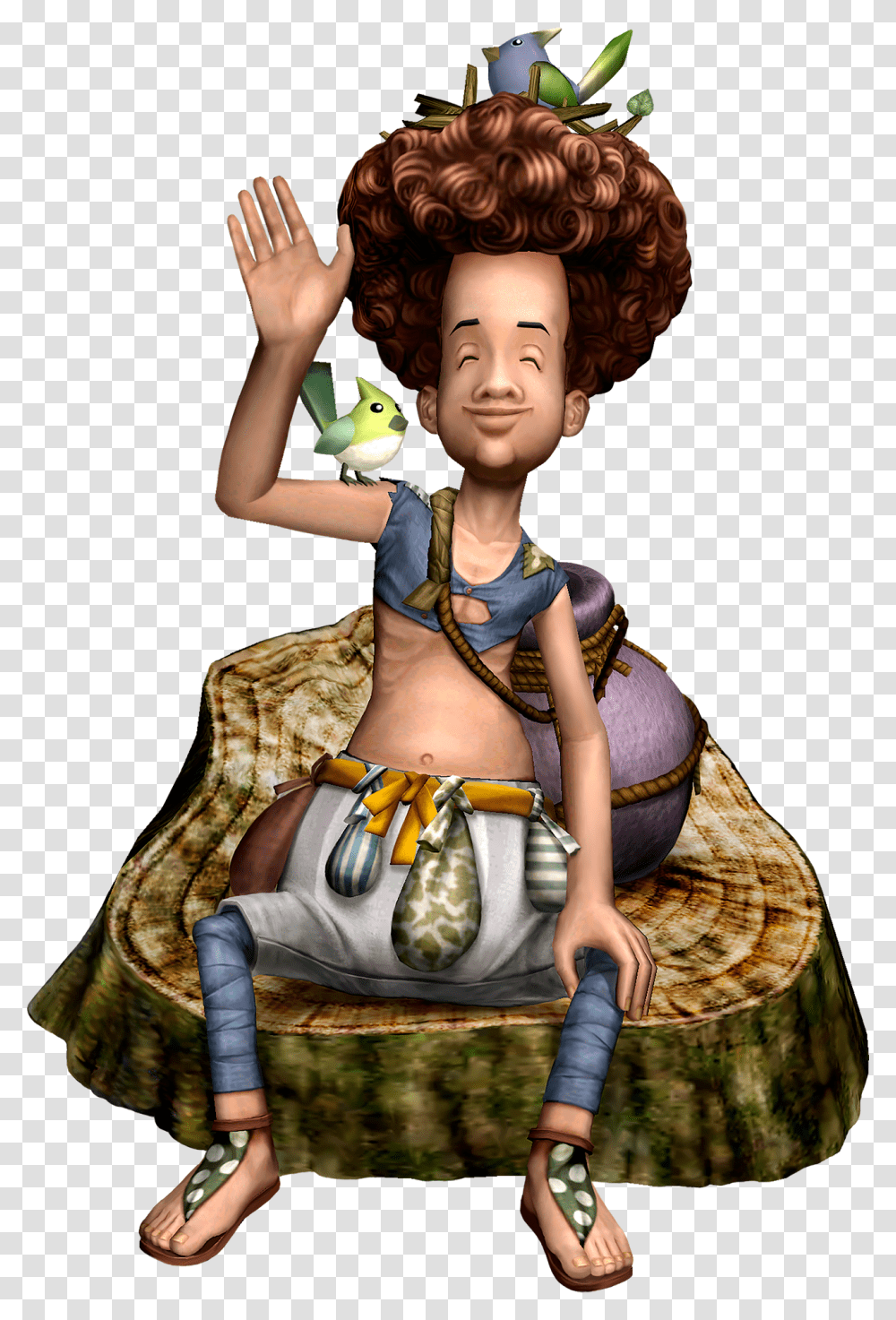 Coro Birds Legend Of Zelda Twilight Princess Coro, Figurine, Person, Human, Doll Transparent Png