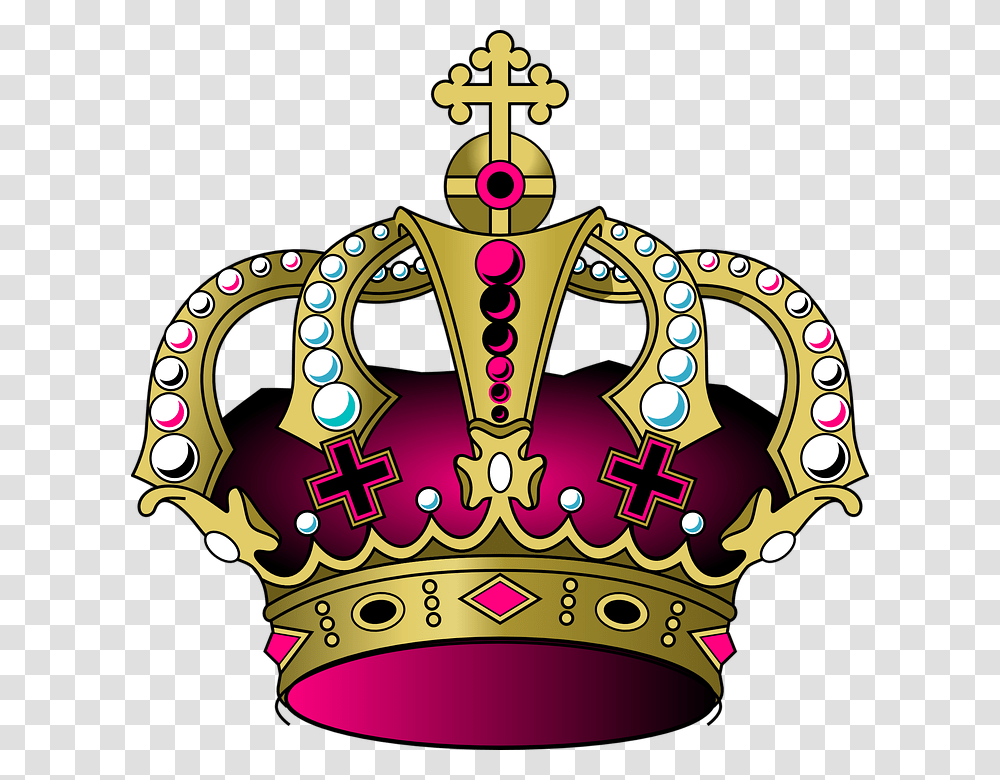Coroa Rei Real Prncipe Histria Tiara Princesa Purple And Gold Crown, Accessories, Accessory, Jewelry, Poster Transparent Png