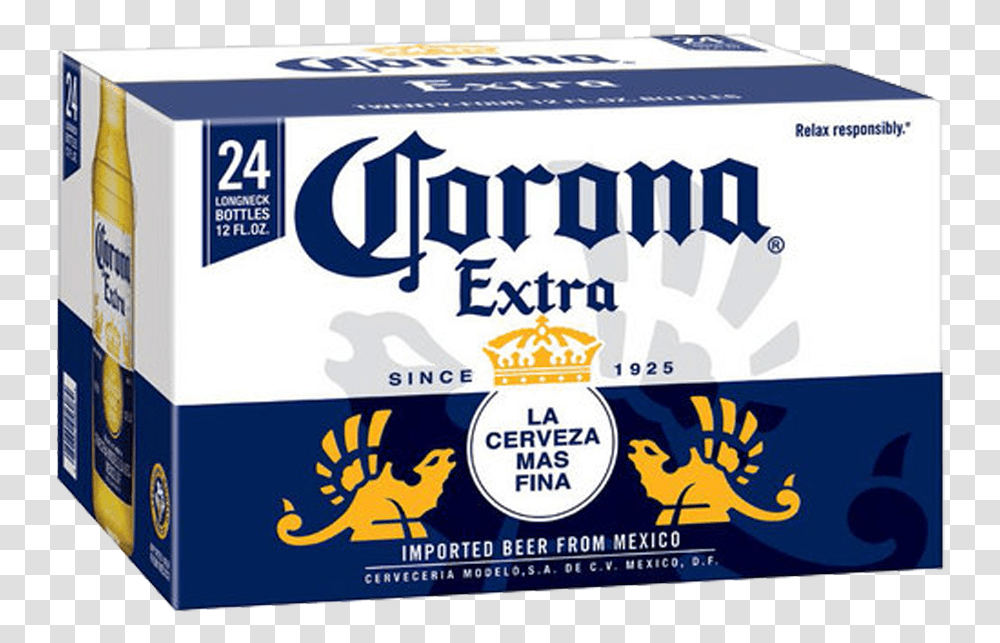 Corona Beer 24 Pack Of Corona, Food, Outdoors, Label Transparent Png