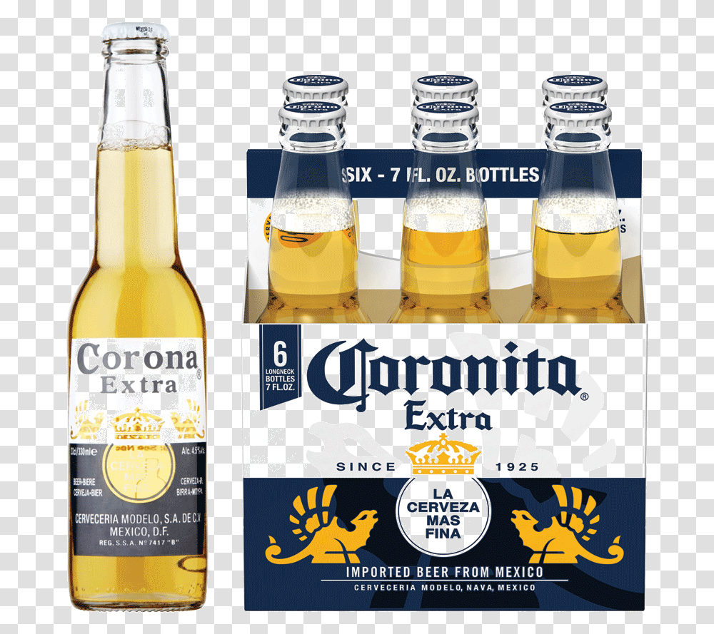 Corona Coronita, Beer, Alcohol, Beverage, Drink Transparent Png