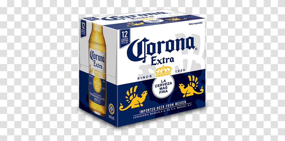 Corona Extra 12 Pack, Label, Beverage, Drink Transparent Png