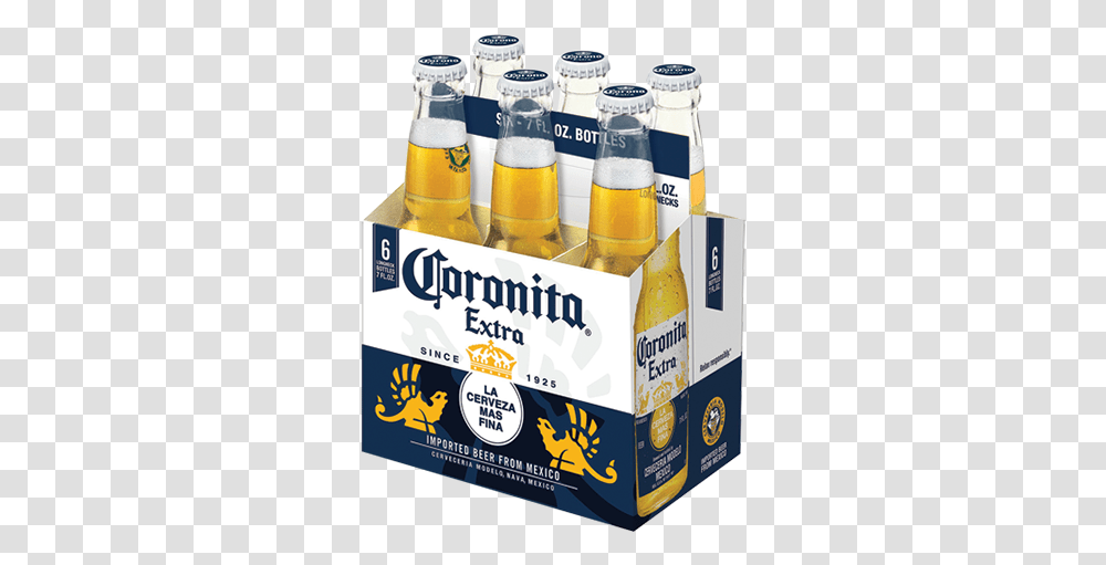 Corona Extra 6pk Corona Extra, Beer, Alcohol, Beverage, Drink Transparent Png