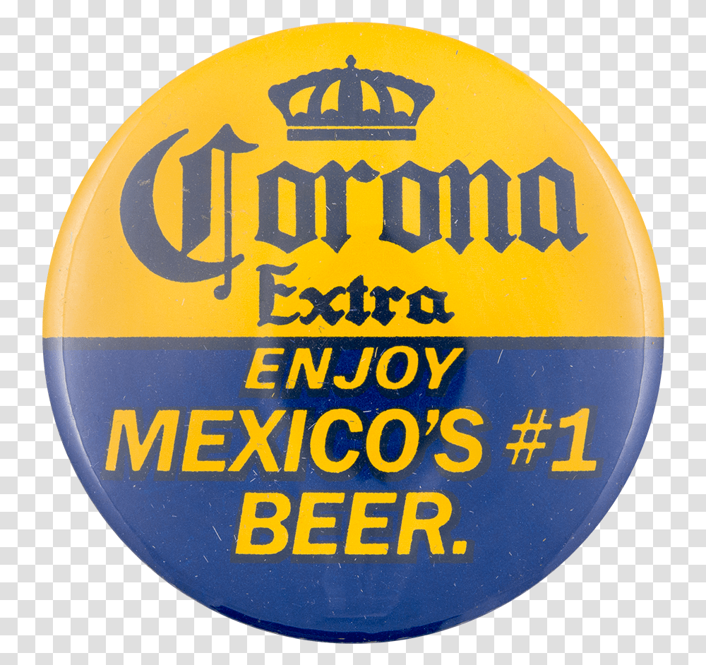 Corona Extra Beer Button Museum Corona Extra, Logo, Trademark, Word Transparent Png