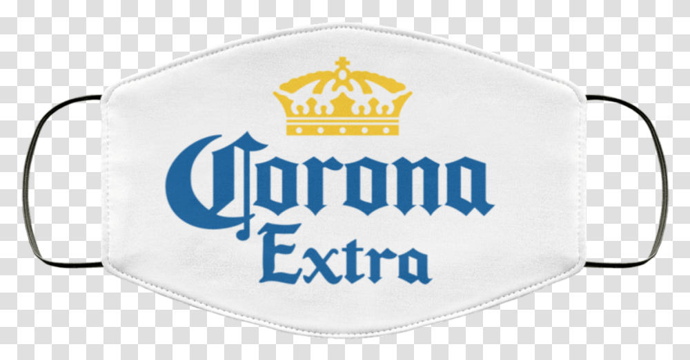 Corona Extra Beer Face Mask Corona Extra, Label, Text, Bib, First Aid Transparent Png