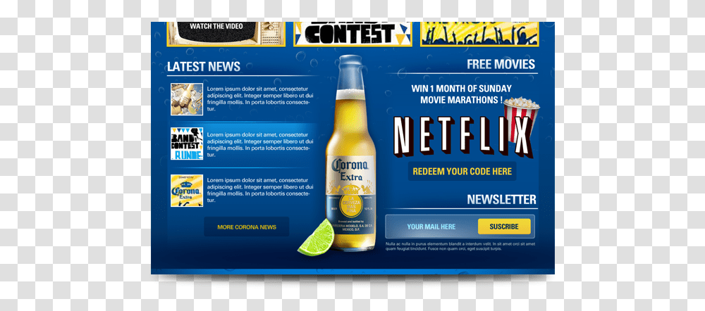 Corona Global Darkbop Personal Network Netflix, Beer, Alcohol, Beverage, Drink Transparent Png