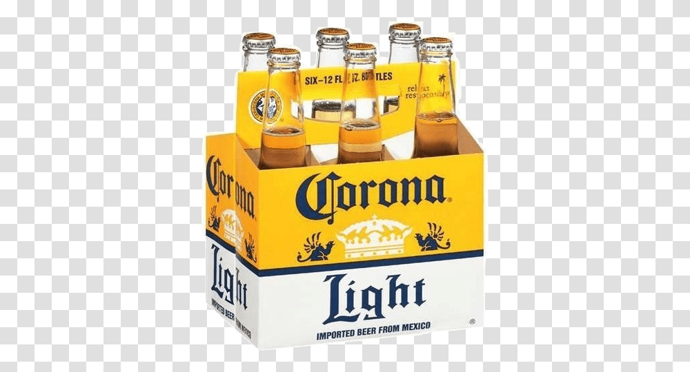 Corona Light Beer Corona Light 6 Pack, Alcohol, Beverage, Drink, Lager Transparent Png