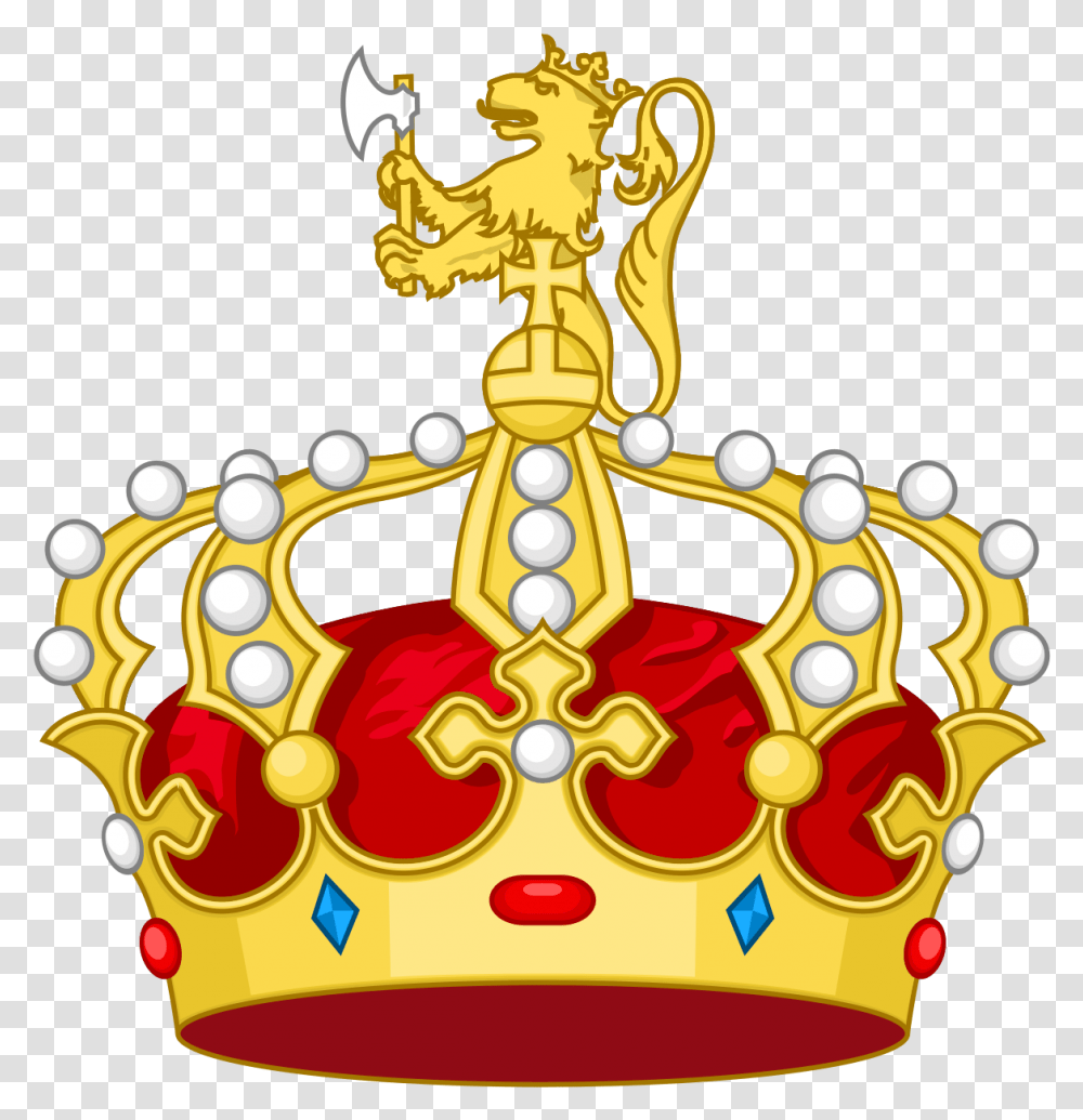 Corona Norvegica Cum Leone Heraldic Crown, Accessories, Accessory, Jewelry, Birthday Cake Transparent Png