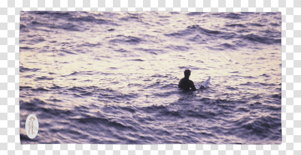 Coronado Sunset Surfer Beach Towel Sea, Outdoors, Water, Nature, Person Transparent Png
