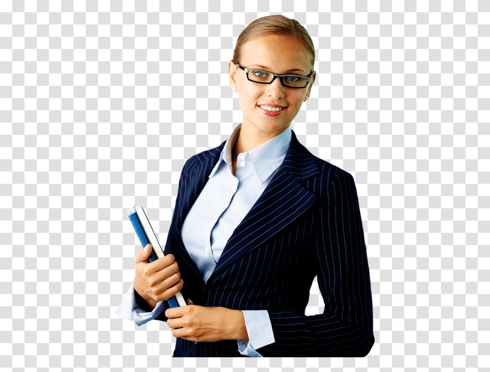 Corporate Girl, Person, Suit, Overcoat Transparent Png
