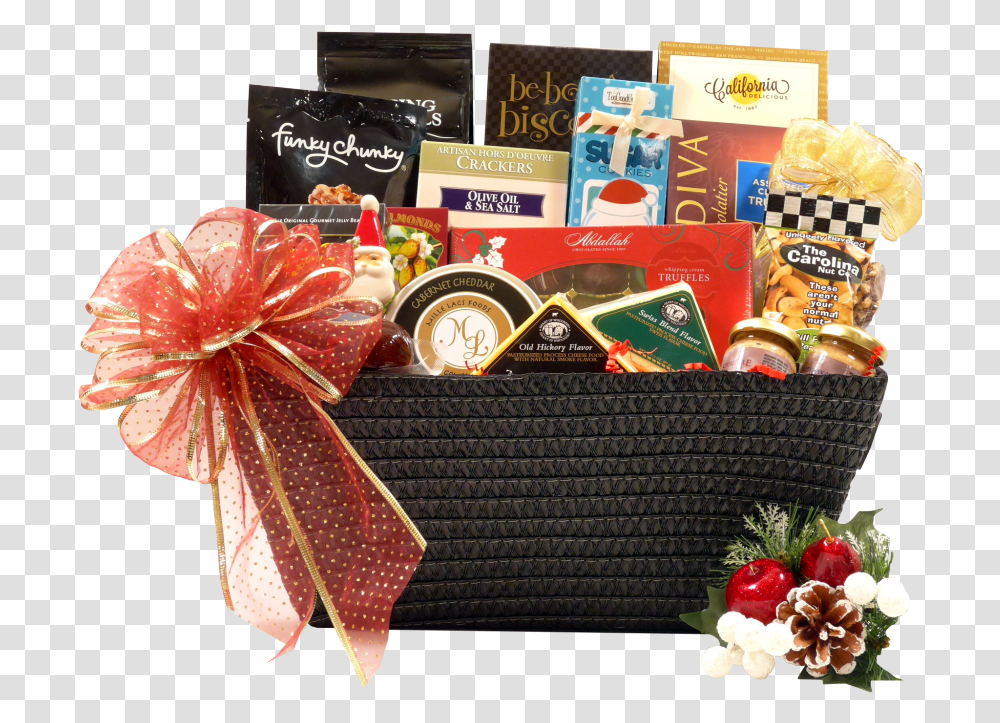Corporate Holiday Gift Basket Gift Basket, Plant, Flower, Blossom, Box Transparent Png