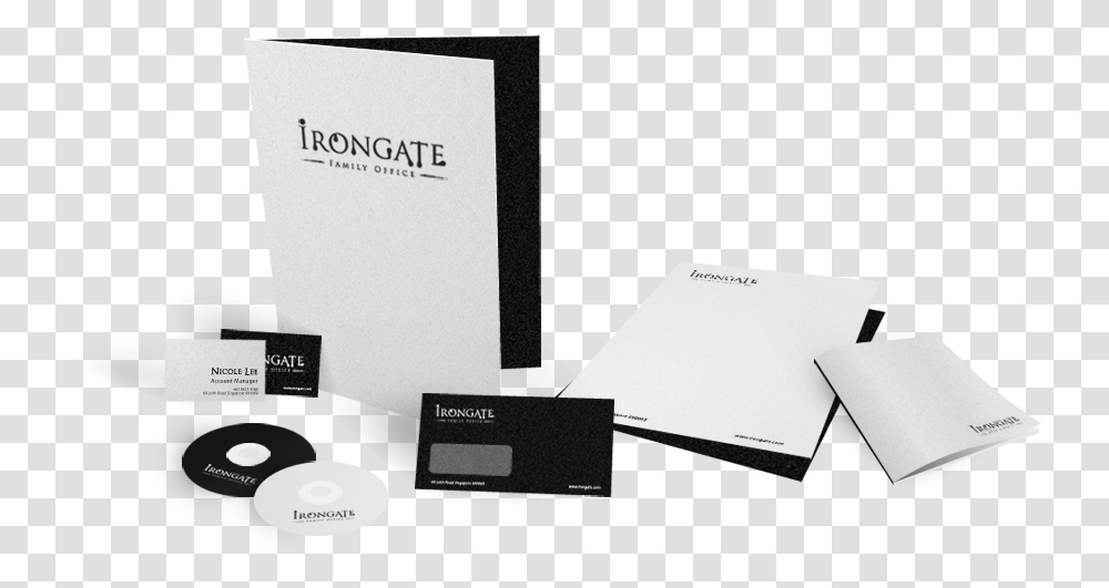 Corporate Stationery Design Family Office Irongate Office Stationery Design, Electronics, Paper, Ipod Transparent Png