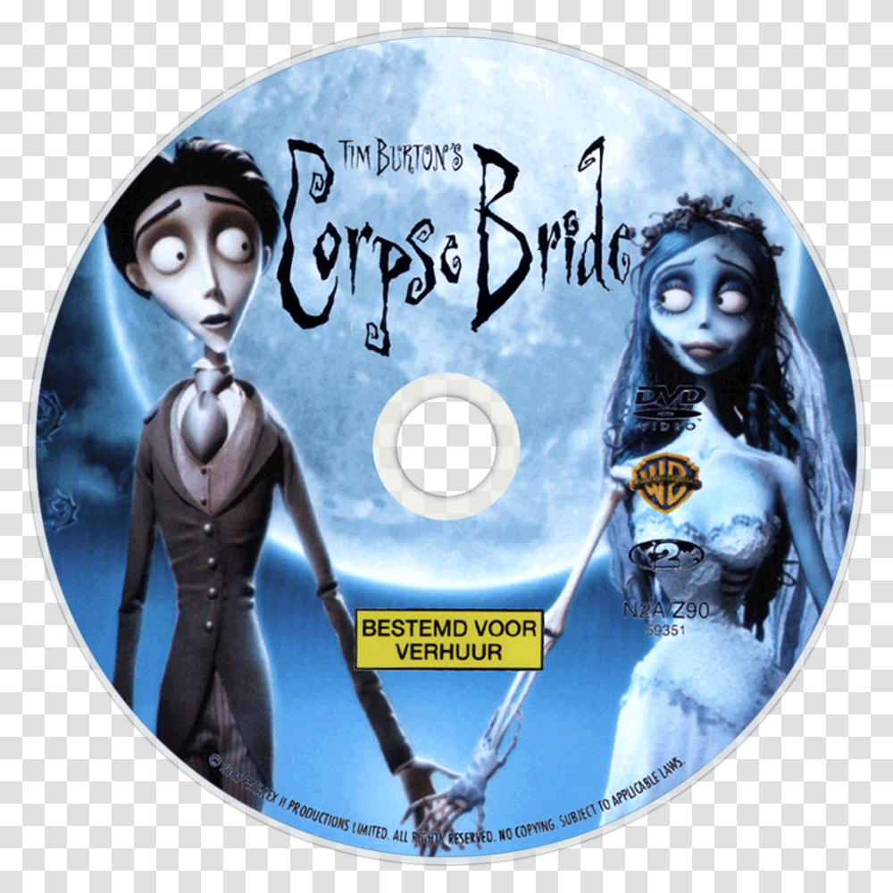 Corpse Bride Dvd Widescreen, Disk, Person, Human, Poster Transparent Png
