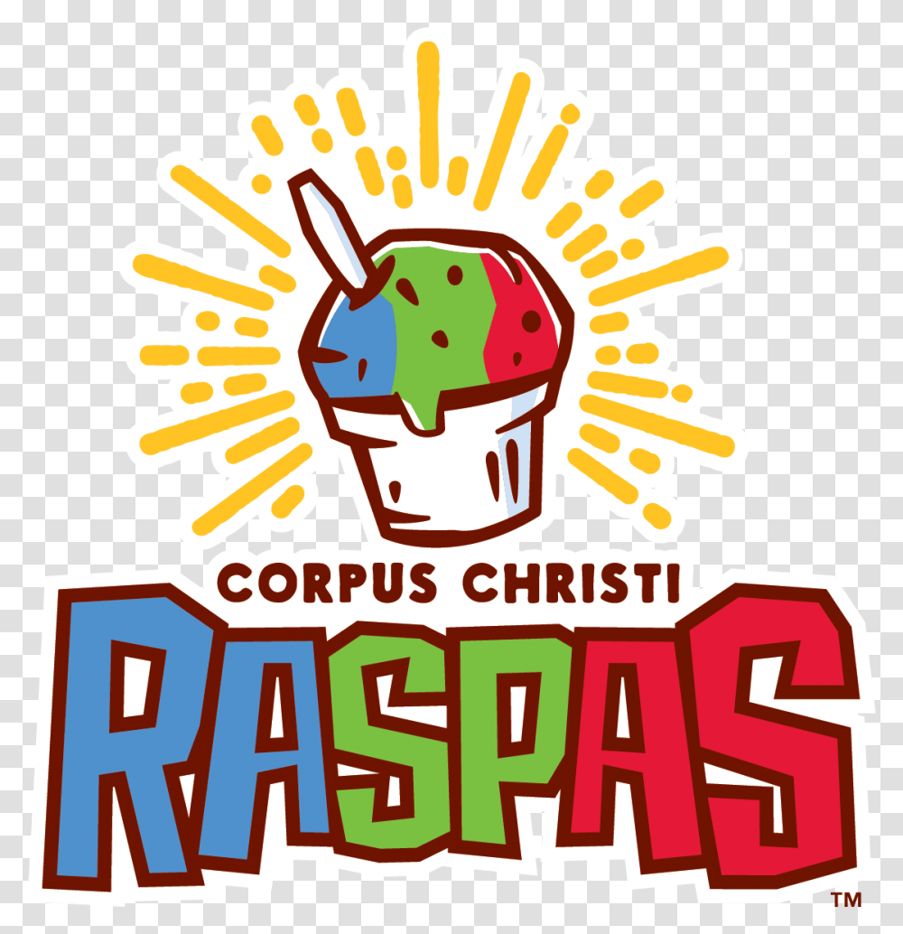 Corpus Christi Raspas Copa Branding Milb Copa De La, Label, Food, Cream Transparent Png