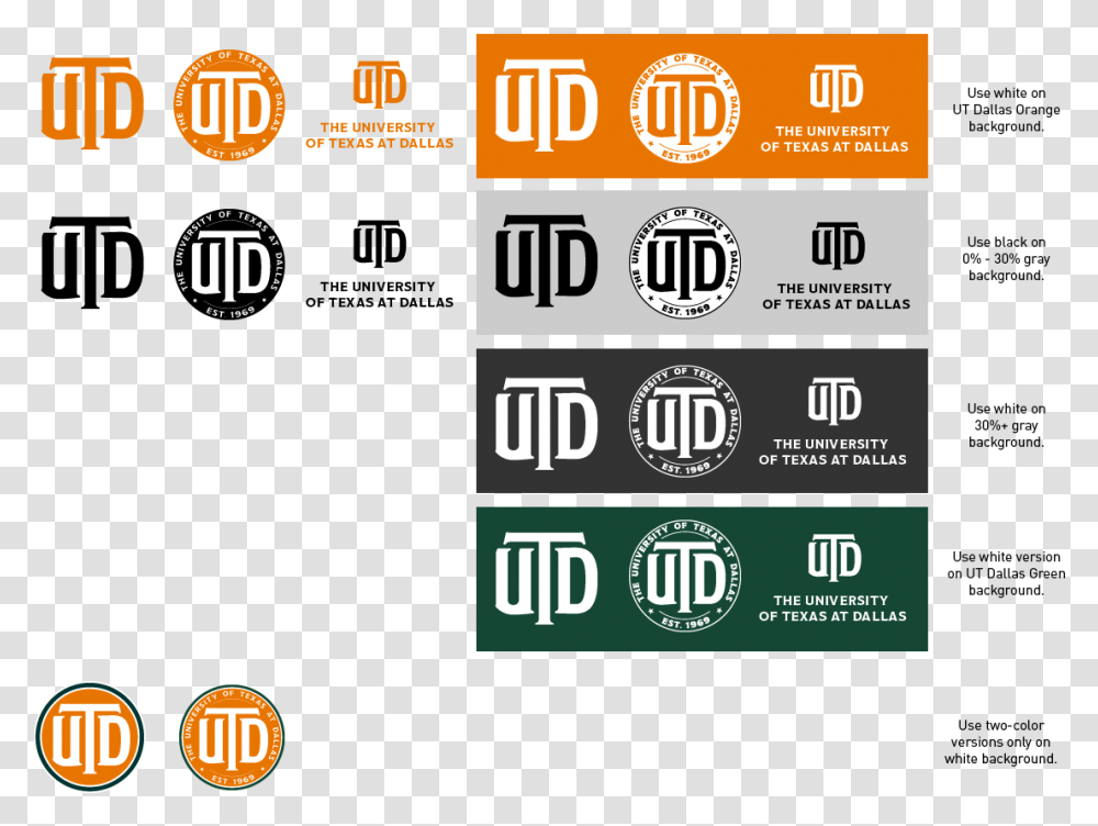 Correct Colors For The Utd Monogram Traffic Sign, Poster, Advertisement, Word Transparent Png