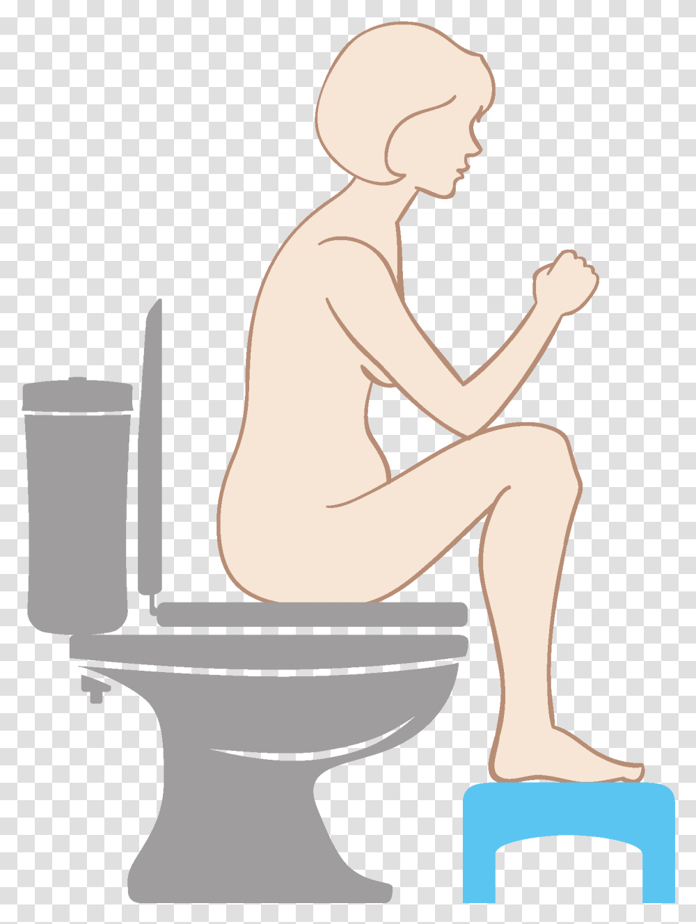 Correct Toilet Position For Pregnant Women With Constipation Pregnant Woman Sitting On Toilet, Room, Indoors, Bathroom, Potty Transparent Png