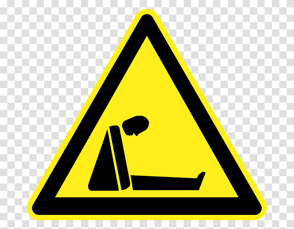Corrosive Material Hazard Symbol, Triangle, Sign, Road Sign Transparent Png
