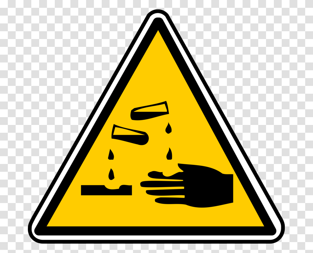 Corrosive Substance Ampere Hazard Safety Risk, Road Sign, Triangle Transparent Png