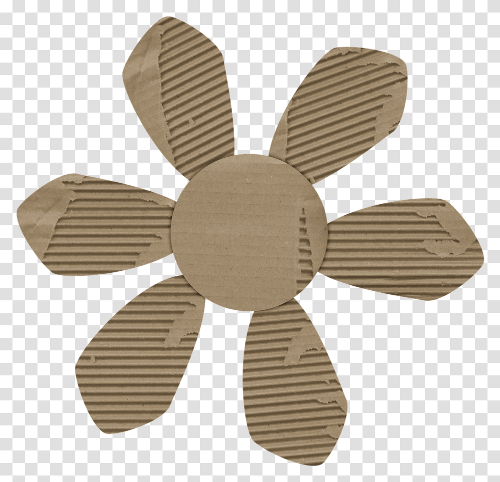 Corrugated Cardboard Paper Cardboard Flower, Wood, Brush, Tool, Gold Transparent Png