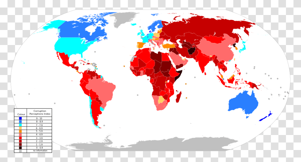 Corruption World Map Of Sustainability, Diagram, Plot, Atlas Transparent Png