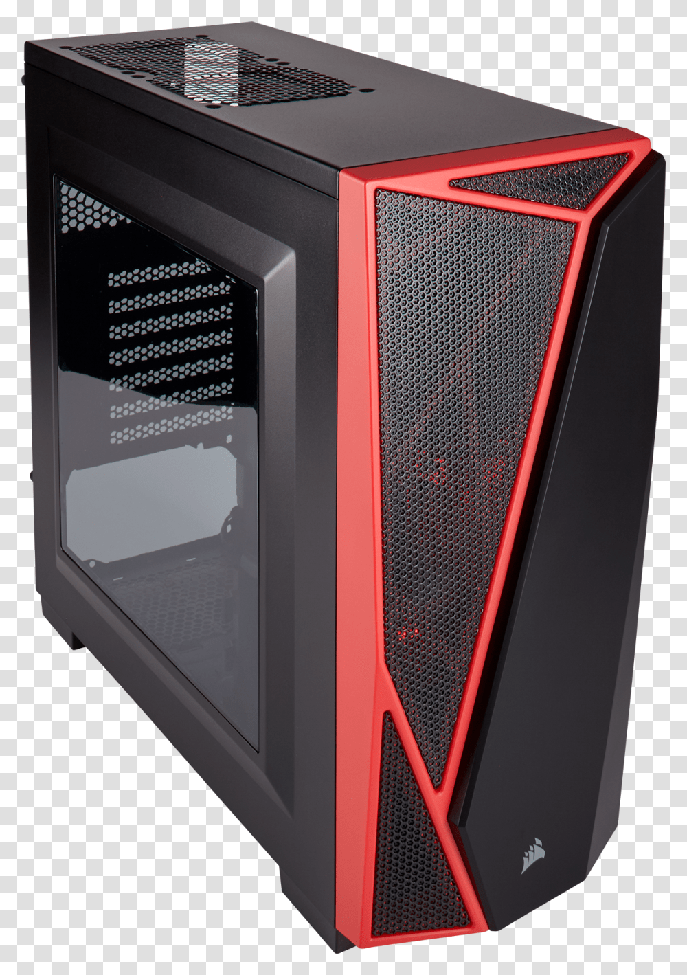 Corsair Carbide Spec 04 Black Red Atx Mid Tower Case, Cooler, Appliance, Electronics, Computer Transparent Png