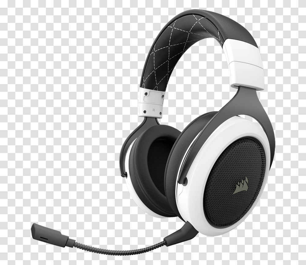 Corsair Gaming Hs70 Wireless White, Electronics, Headphones, Headset, Blow Dryer Transparent Png