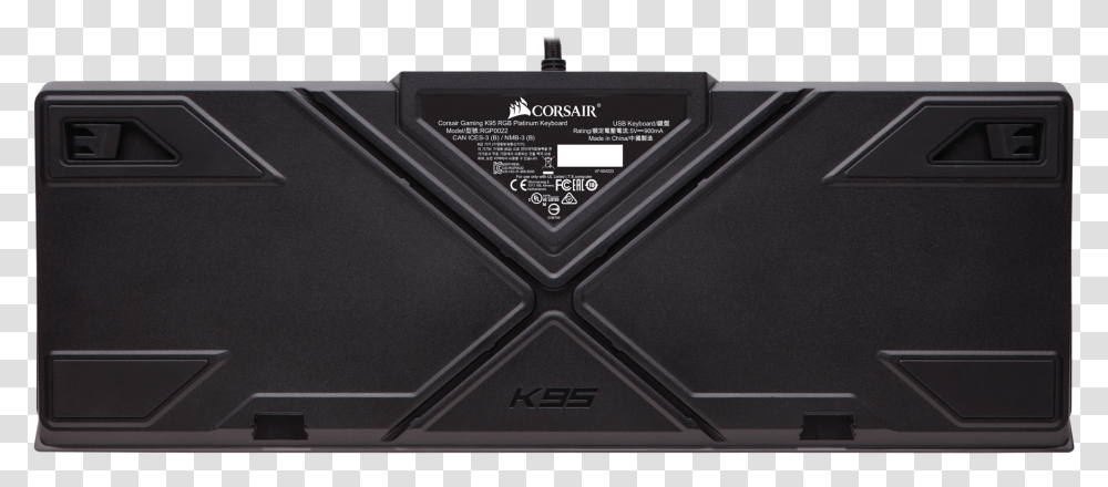 Corsair K95 Rgb Platinum Mechanical Gaming Keyboard K95 Platinum Cable Routing, Indoors, Cooktop, Electronics, Interior Design Transparent Png