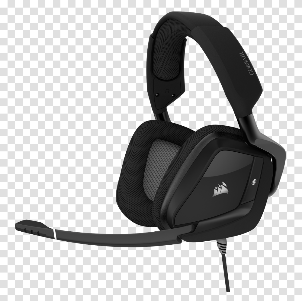 Corsair Void Pro Surround Gaming Headset With Microphone Gaming, Electronics, Headphones, Cushion, Strap Transparent Png