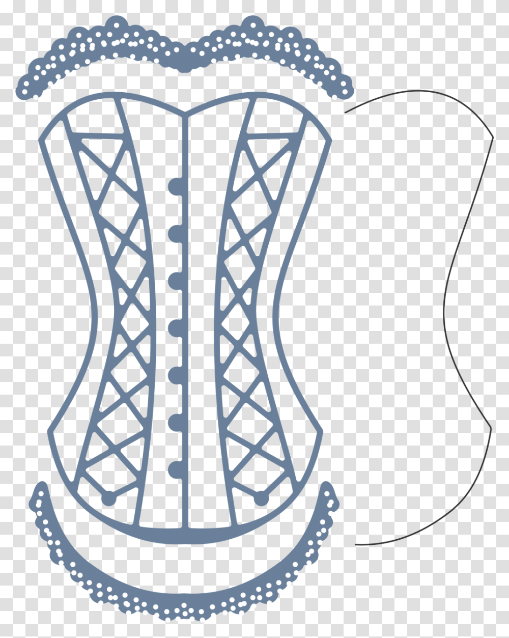 Corset W Angel Wing Piece Die Set, Furniture, Leisure Activities, Tabletop Transparent Png