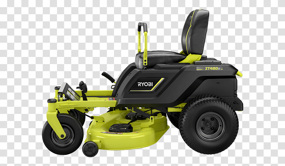 Cortadora De Csped Tipo Tractor Ryobi Electric Riding Lawn Mower, Tool, Wheel, Machine Transparent Png