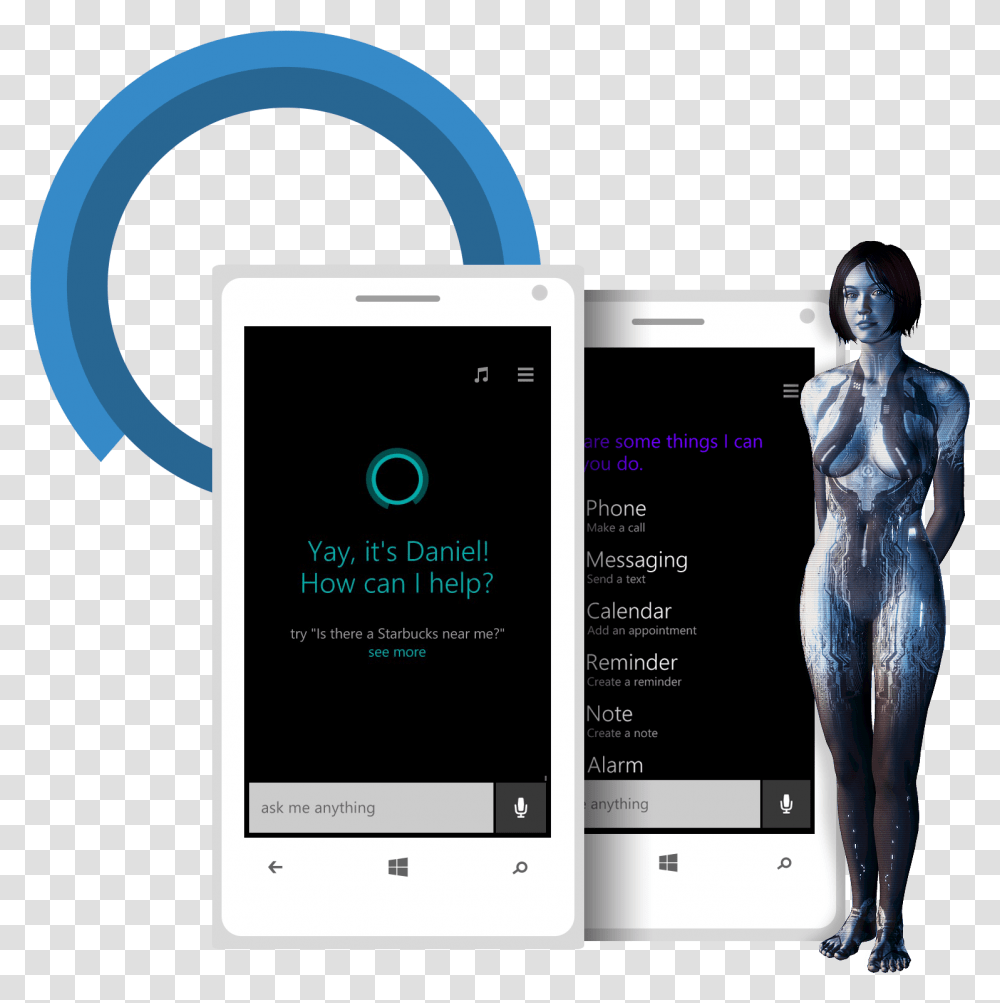 Cortana For Windows Phone 8 Trocadro Gardens, Mobile Phone, Electronics, Cell Phone, Person Transparent Png