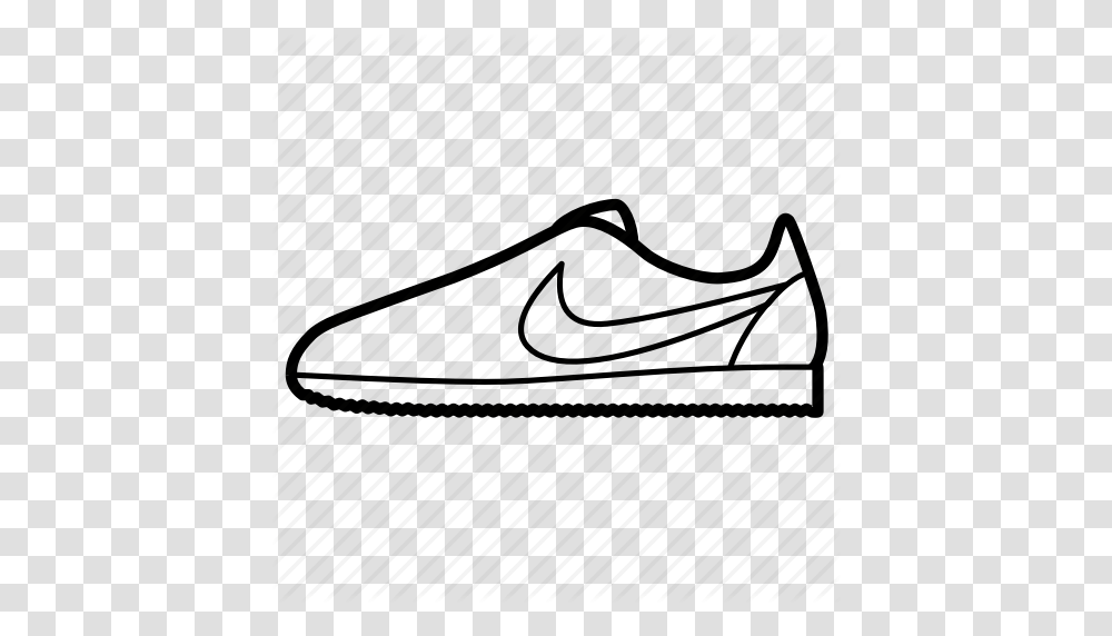 Cortez Nike Shoes Sneakers Trainers Icon, Apparel, Diamond Transparent Png
