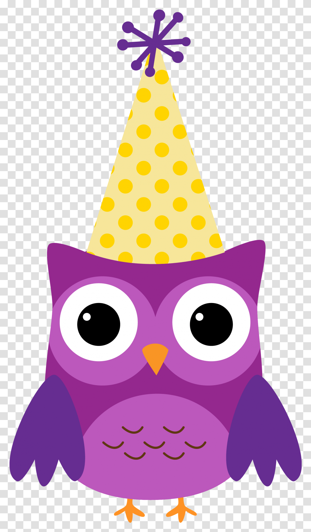 Corujas 3 Owl6png Minus Imgenes De Bho Cute Birthday Owl Clipart, Clothing, Apparel, Party Hat Transparent Png