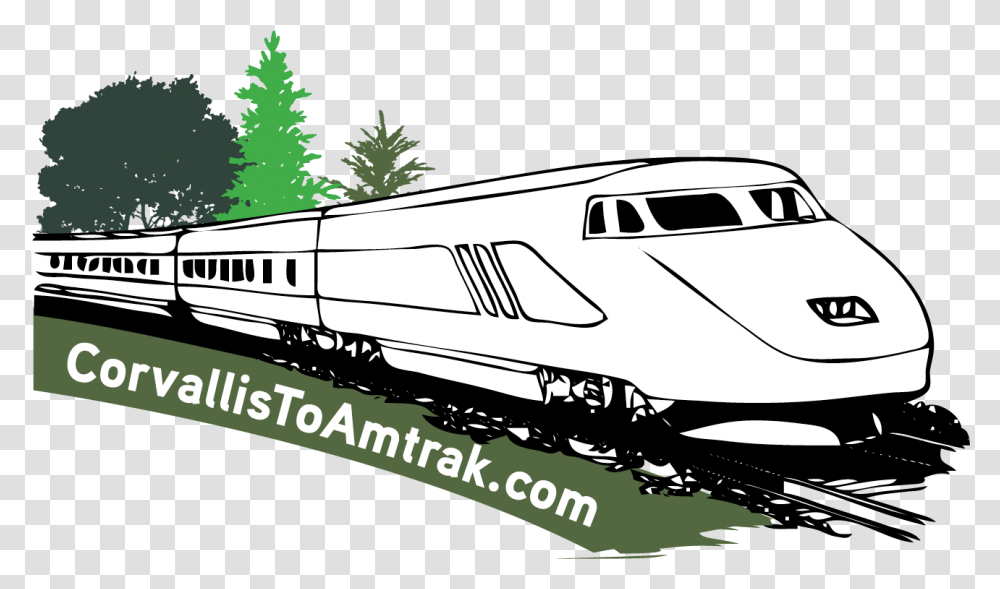Corvallis Amtrak Connector Tickets High Speed Train Coloring Page, Vehicle, Transportation, Railway, Train Track Transparent Png