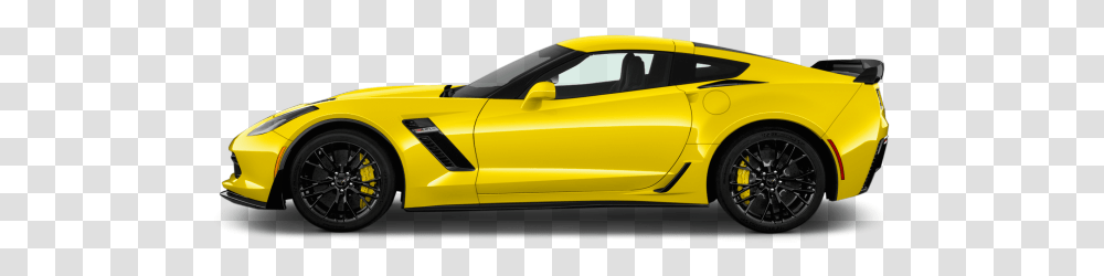 Corvette C7 Side View, Car, Vehicle, Transportation, Tire Transparent Png
