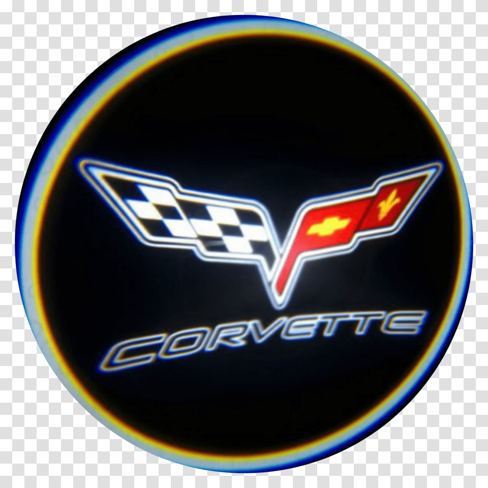 Corvette Logo Sticker, Light, Neon, Symbol, Trademark Transparent Png