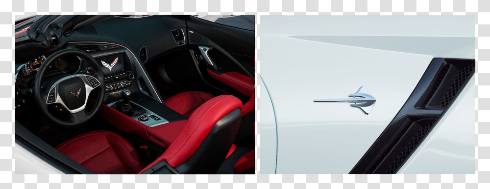 Corvette Stingray Exterior 2017 Corvette Red Interior, Car, Vehicle, Transportation, Cushion Transparent Png