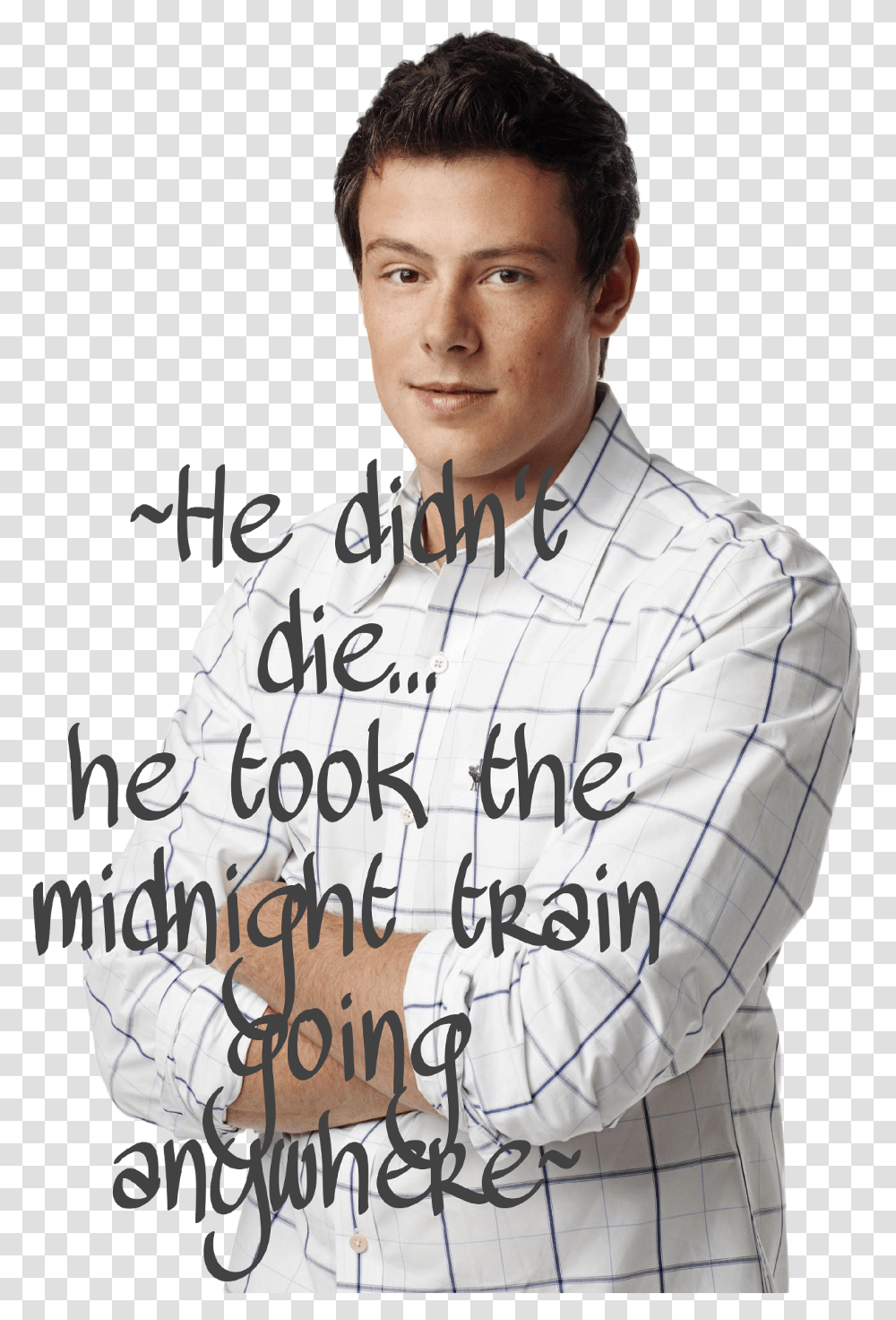 Corymonteith Finn From Glee, Person, Human, Handwriting Transparent Png
