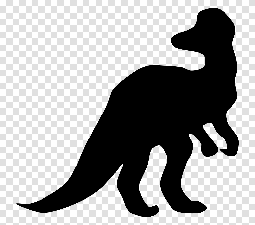 Corythosaurus Silhouette Clip Art Dinosaurs Clipart Black, Gray, World Of Warcraft Transparent Png