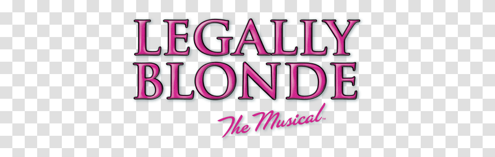 Cos 2015 Legally Blonde Legally Blonde Jr Logo, Purple, Text, Light, Word Transparent Png