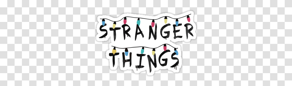 Cosas Ms Luz De Navidad Stranger Things Stickers Lights, Label, Text, Handwriting, Calligraphy Transparent Png