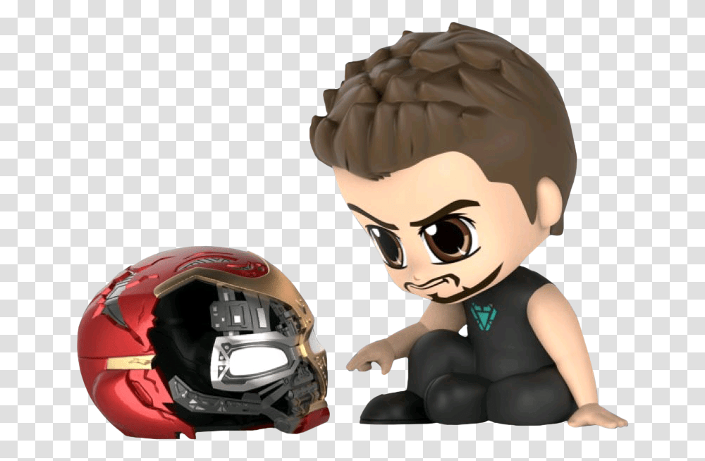 Cosbaby Endgame Tony Stark, Helmet, Apparel, Crash Helmet Transparent Png