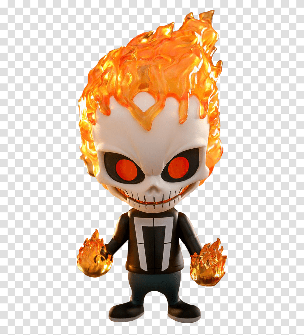 Cosbaby Ghost Rider Download Hot Toys Cosbaby Ghost Rider, Figurine, Doll, Sweets, Food Transparent Png