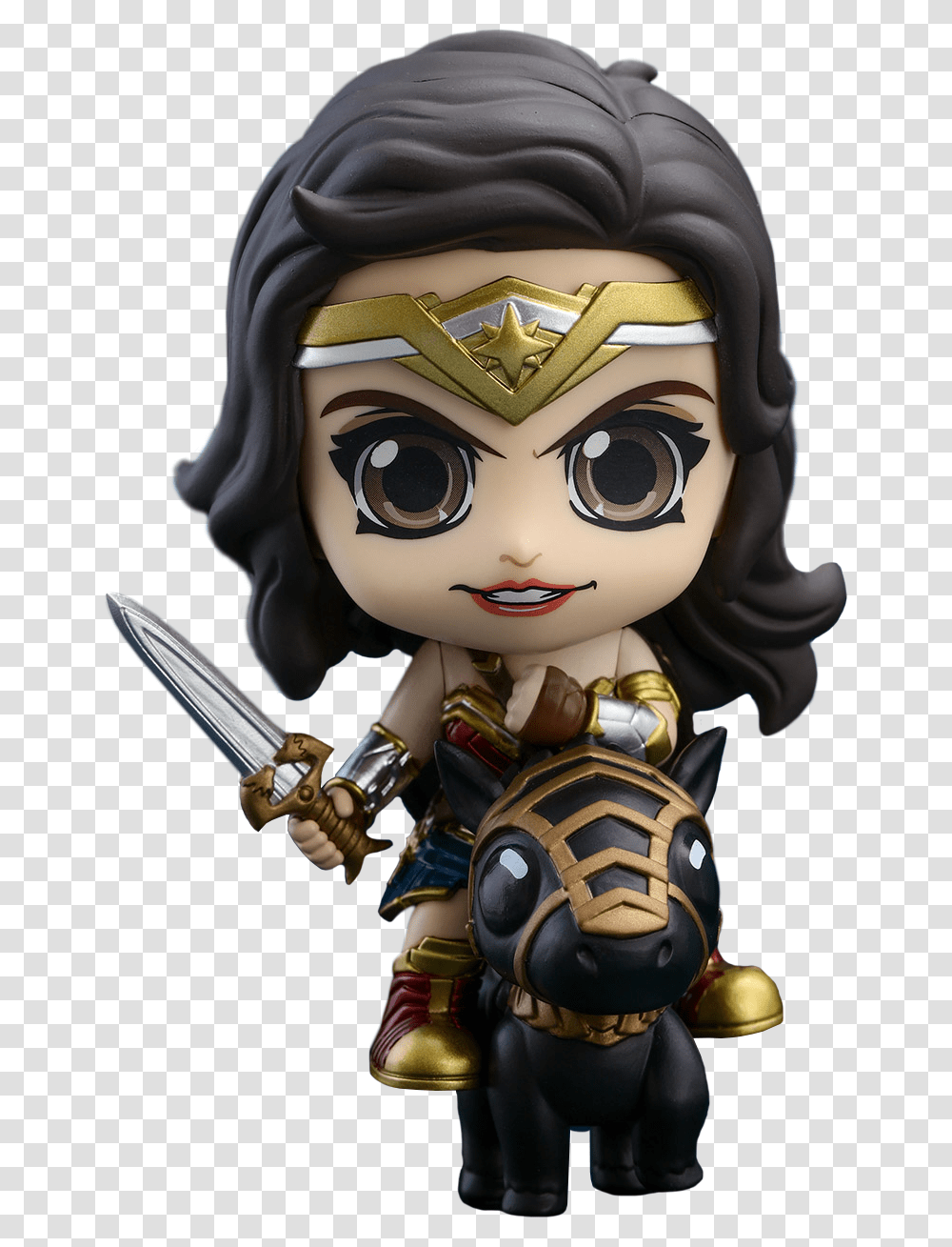 Cosbaby Wonder Woman Horse, Toy, Figurine, Doll, Person Transparent Png