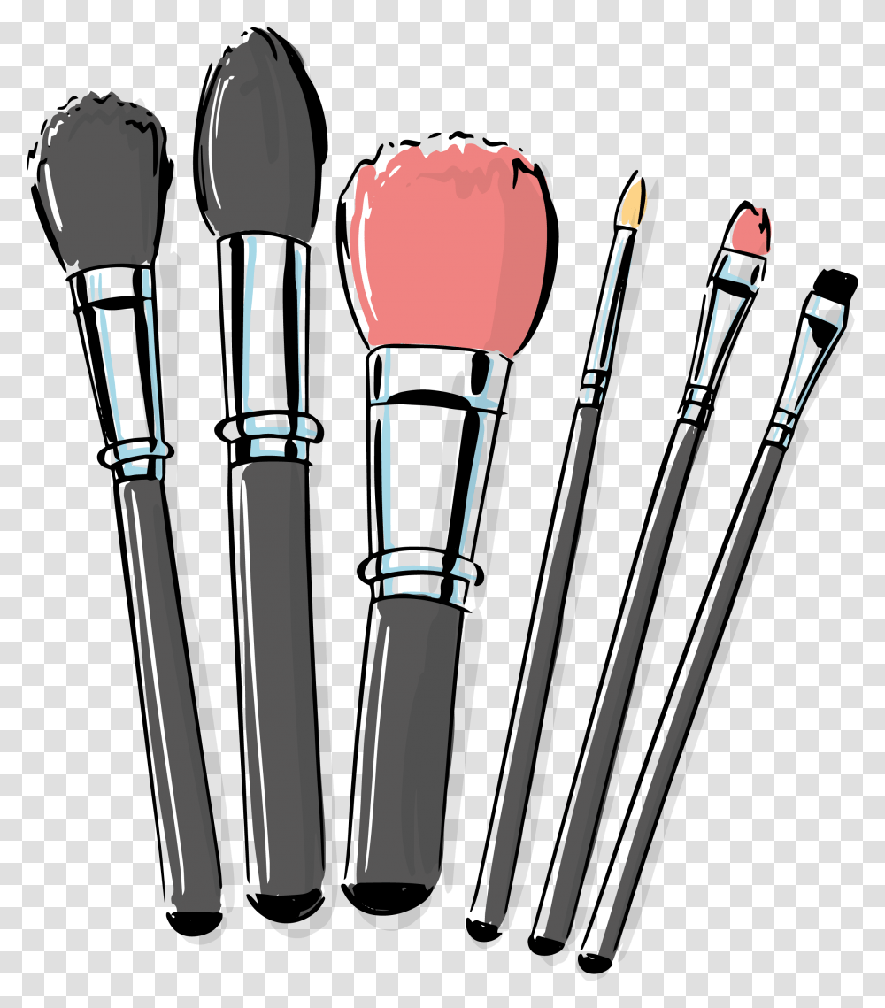 Cosmetic Vector Makeup Brush Makeup Brushes Clipart, Tool Transparent Png
