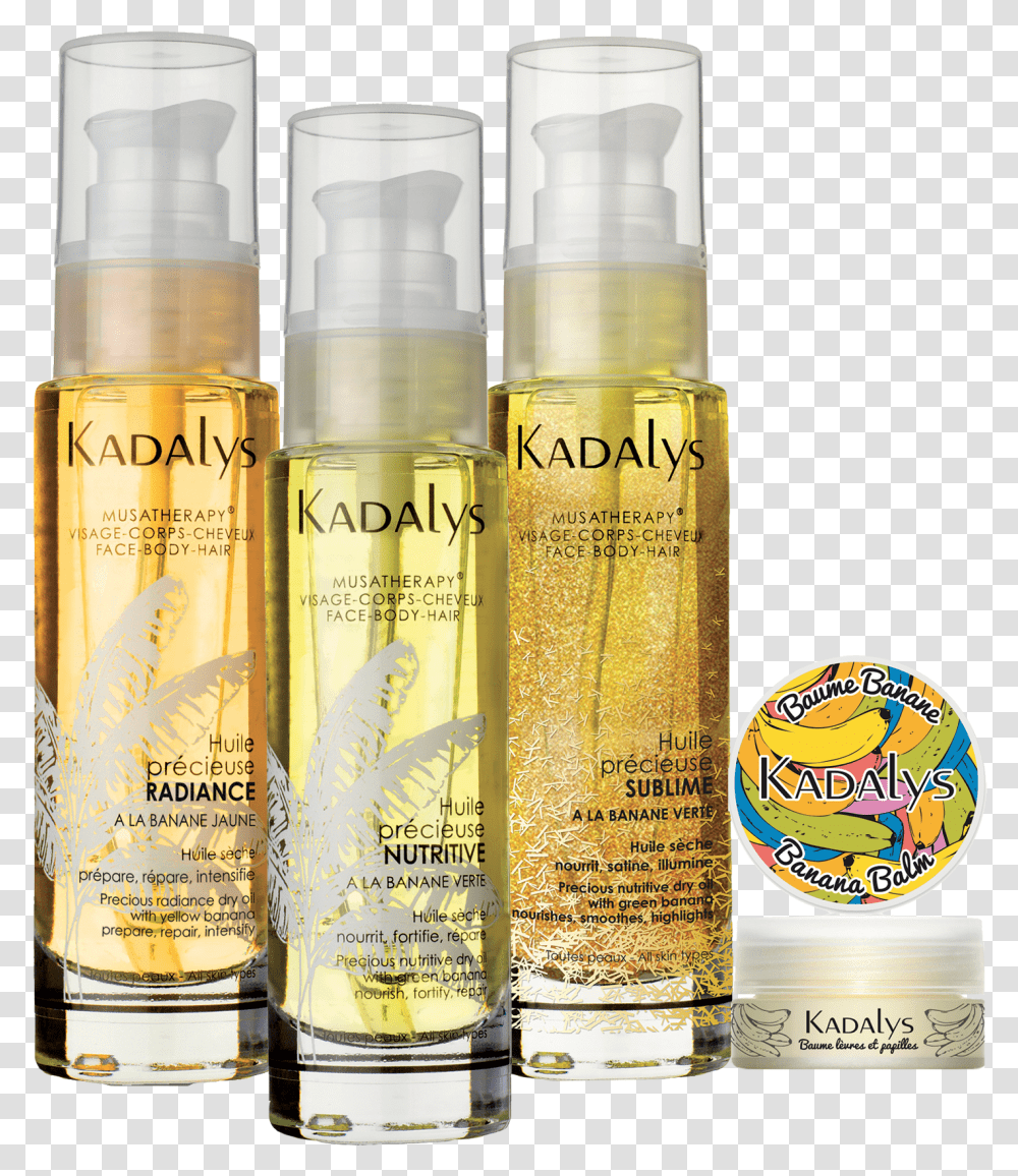 Cosmetics Kadalys Beauty Banana Skincare, Bottle, Perfume, Beer, Alcohol Transparent Png