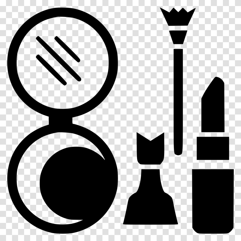 Cosmetics Svg Icon Free Cosmetics Icon, Stencil, Cutlery Transparent Png
