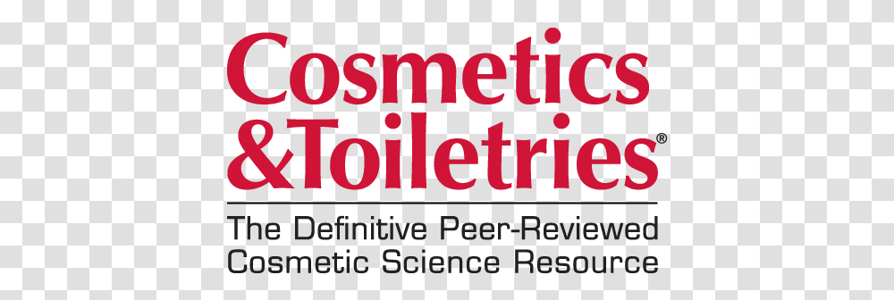 Cosmetics & Personal Care Online Publications & Events Cosmetics And Toiletries Logo, Text, Word, Poster, Alphabet Transparent Png