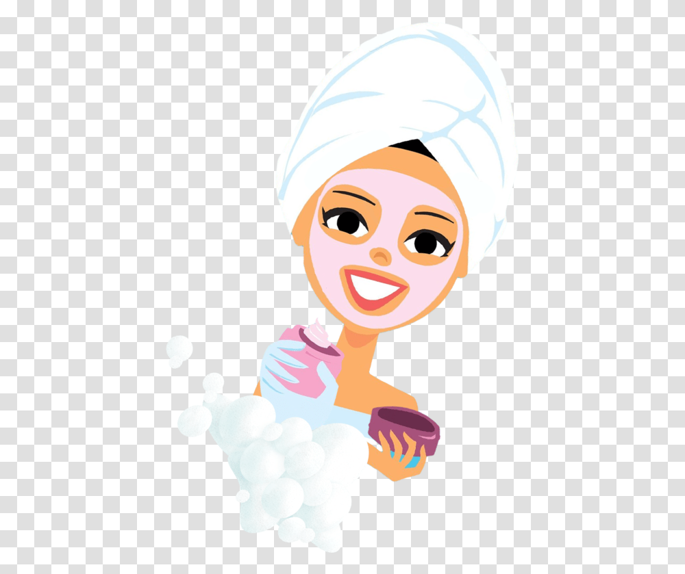 Cosmetology Drawing Animated Clipart Spa Clipart, Food, Face, Chef Transparent Png